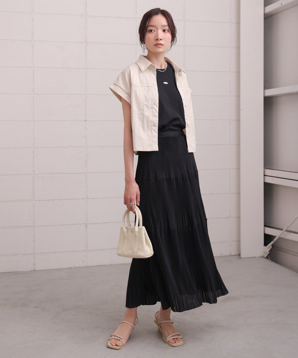 ロゴプレート付アメスリタンクトップ