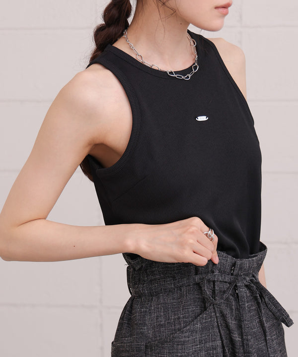 ロゴプレート付アメスリタンクトップ