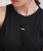 ロゴプレート付アメスリタンクトップ