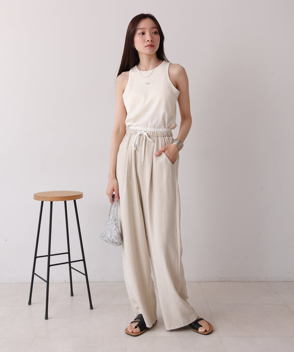 ロゴプレート付アメスリタンクトップ