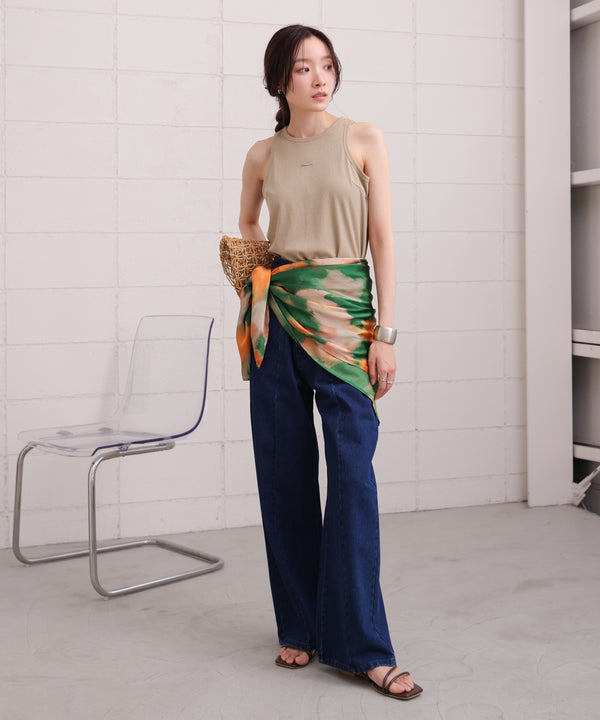 ロゴプレート付アメスリタンクトップ