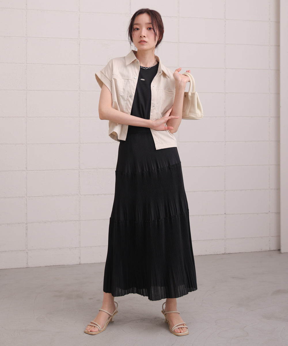 ロゴプレート付アメスリタンクトップ