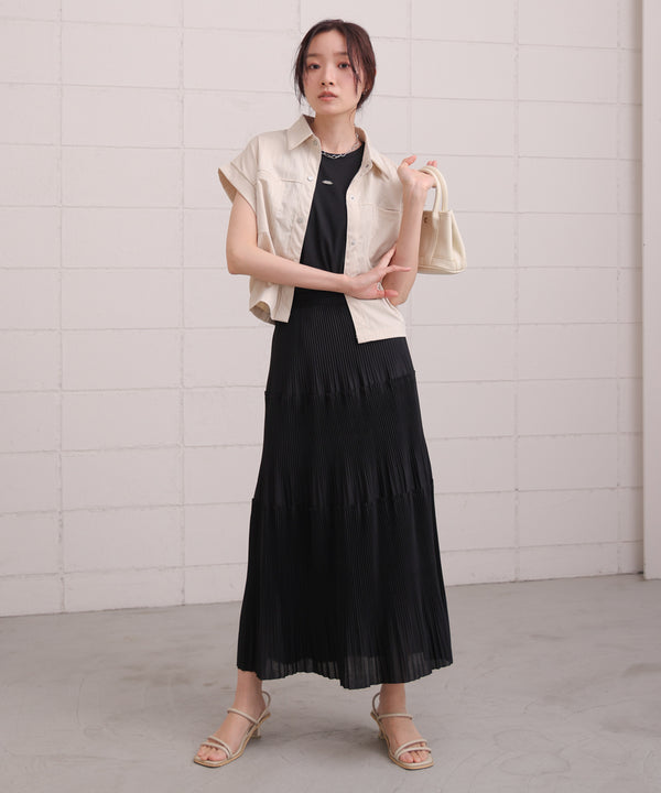 ロゴプレート付アメスリタンクトップ