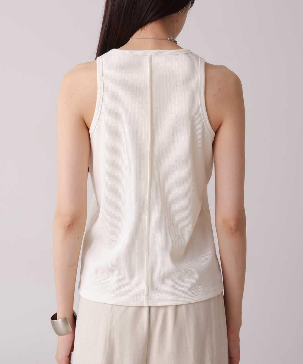 ロゴプレート付アメスリタンクトップ