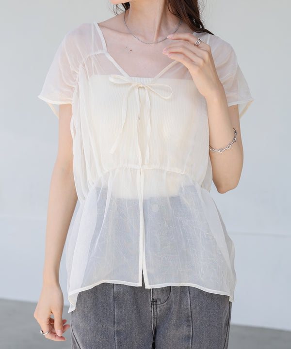 前後２ＷＡＹギャザーブラウス