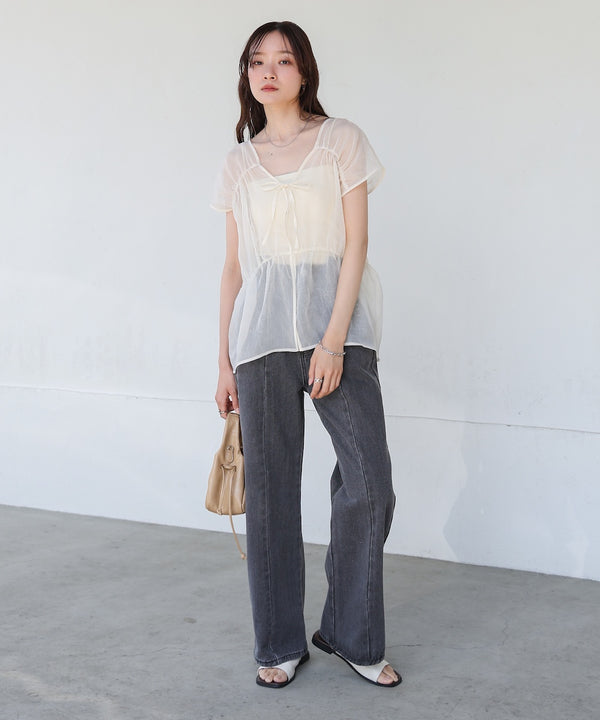 前後２ＷＡＹギャザーブラウス