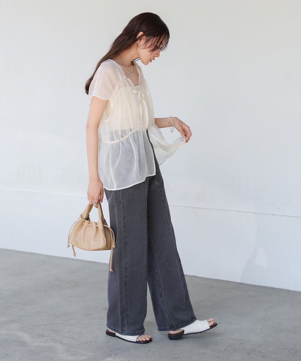 前後２ＷＡＹギャザーブラウス