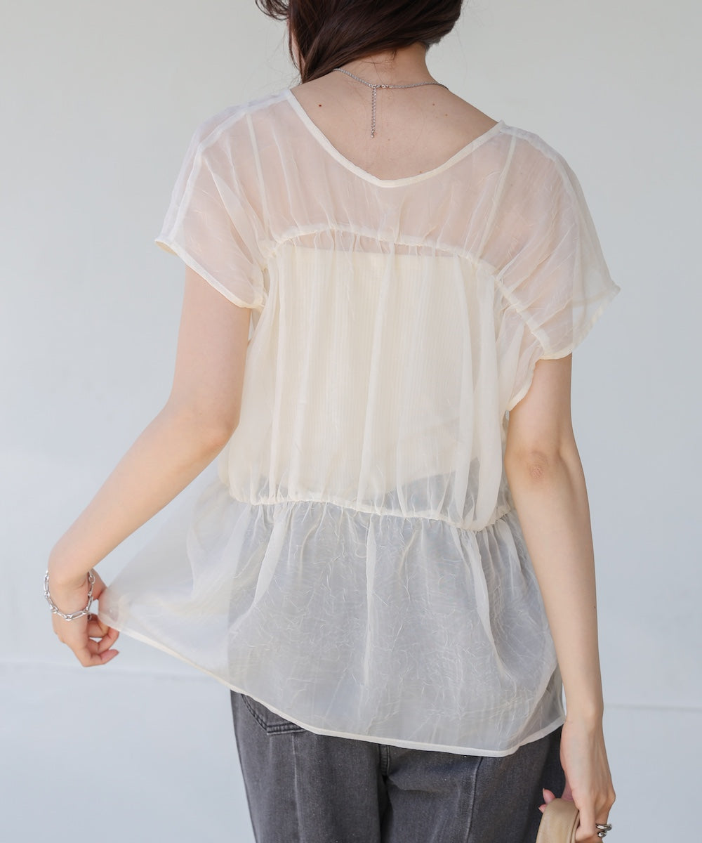 前後２ＷＡＹギャザーブラウス