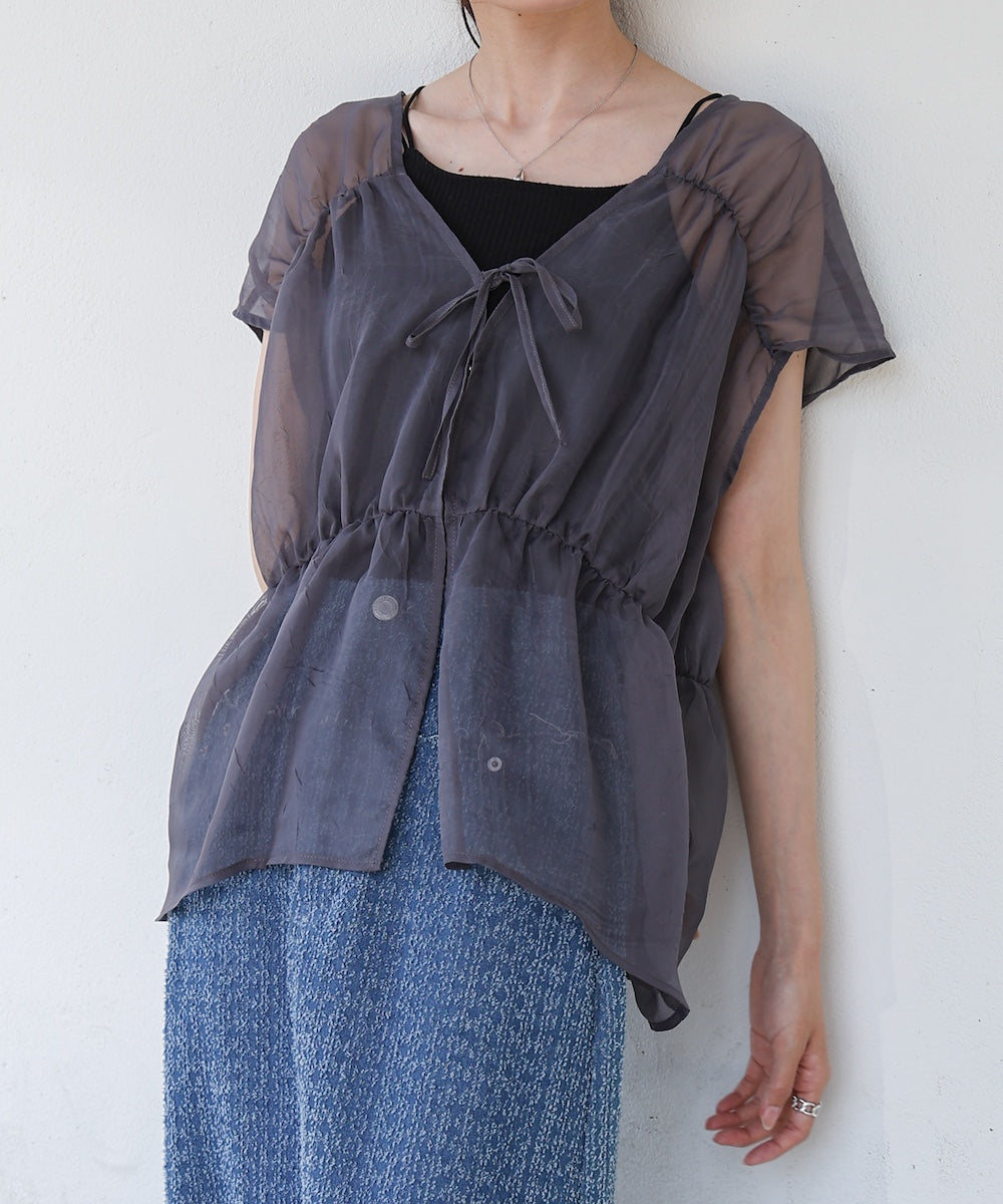 前後２ＷＡＹギャザーブラウス