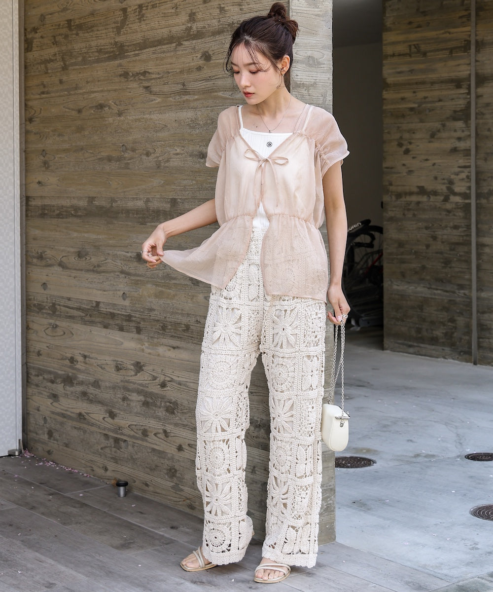 前後２ＷＡＹギャザーブラウス