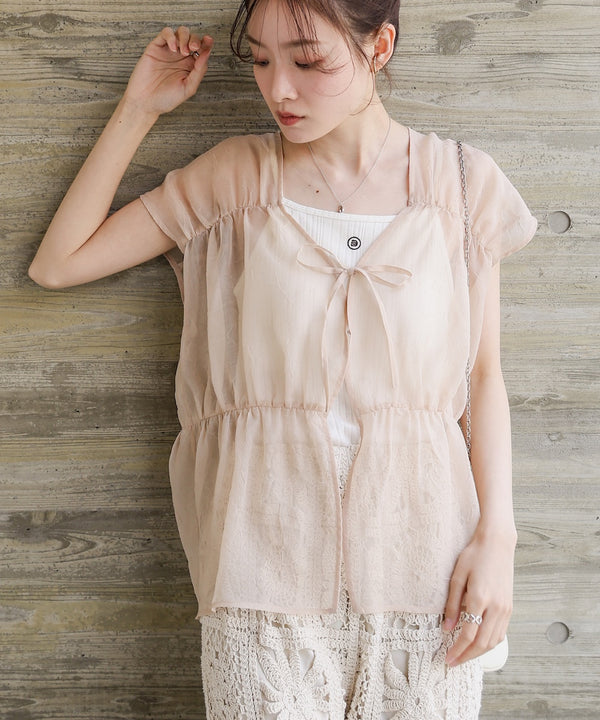 前後２ＷＡＹギャザーブラウス