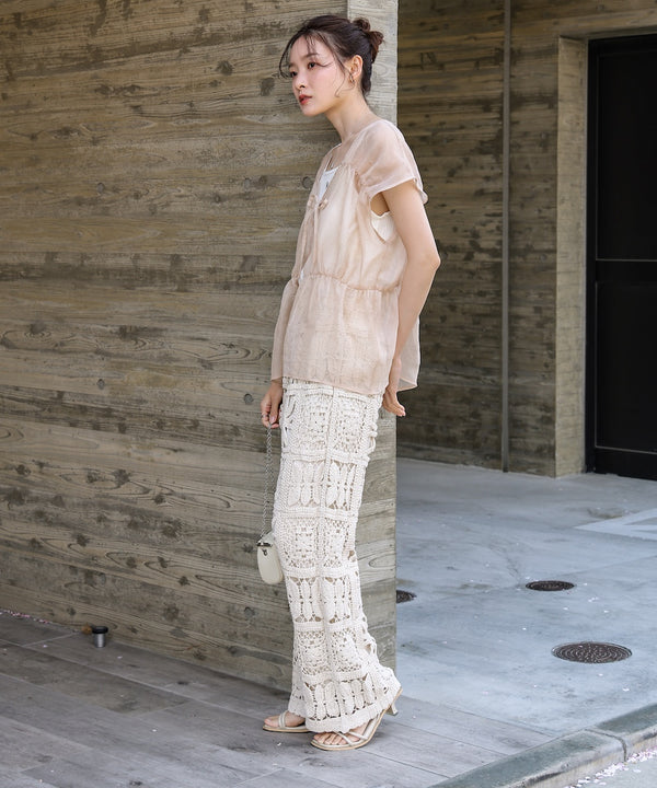 前後２ＷＡＹギャザーブラウス