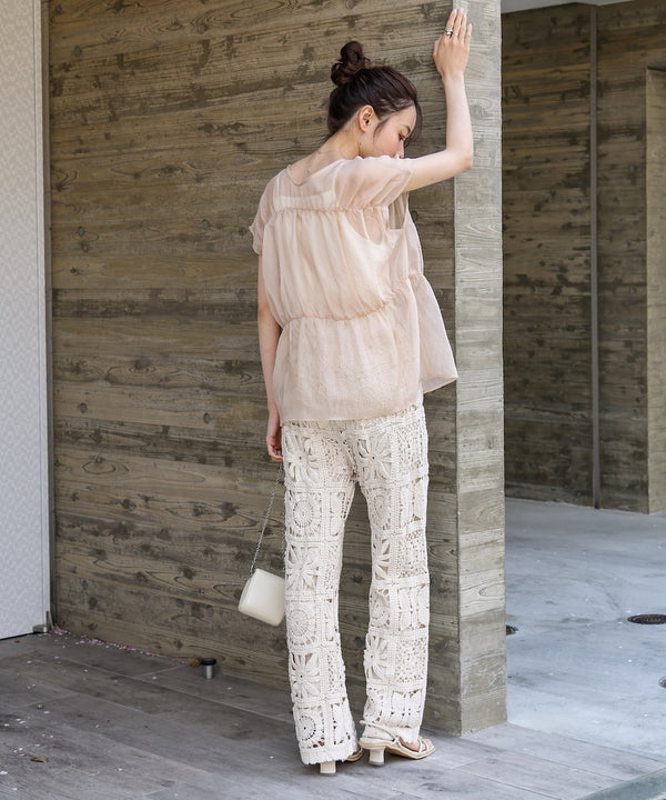 前後２ＷＡＹギャザーブラウス