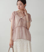 前後２ＷＡＹギャザーブラウス