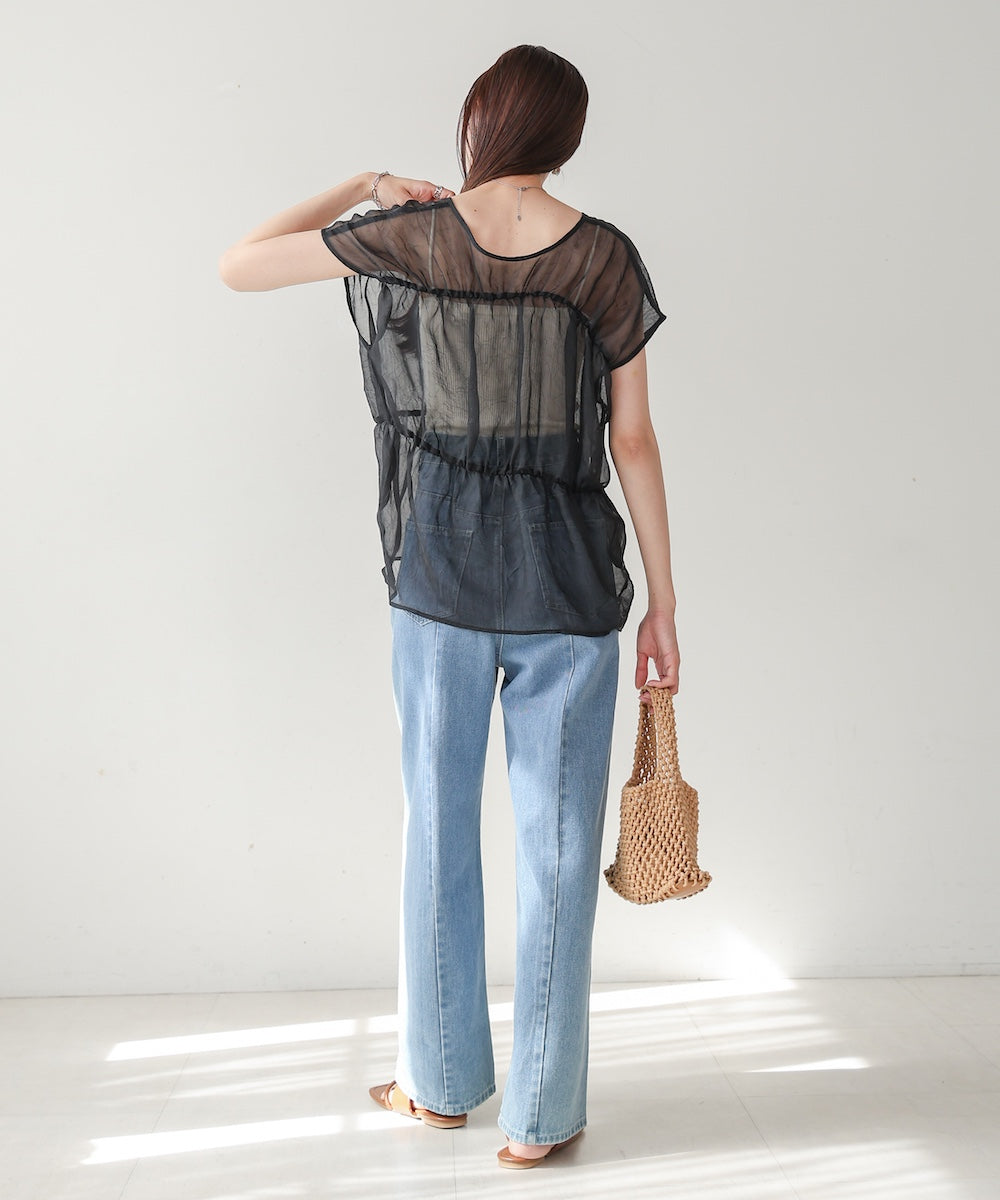 前後２ＷＡＹギャザーブラウス
