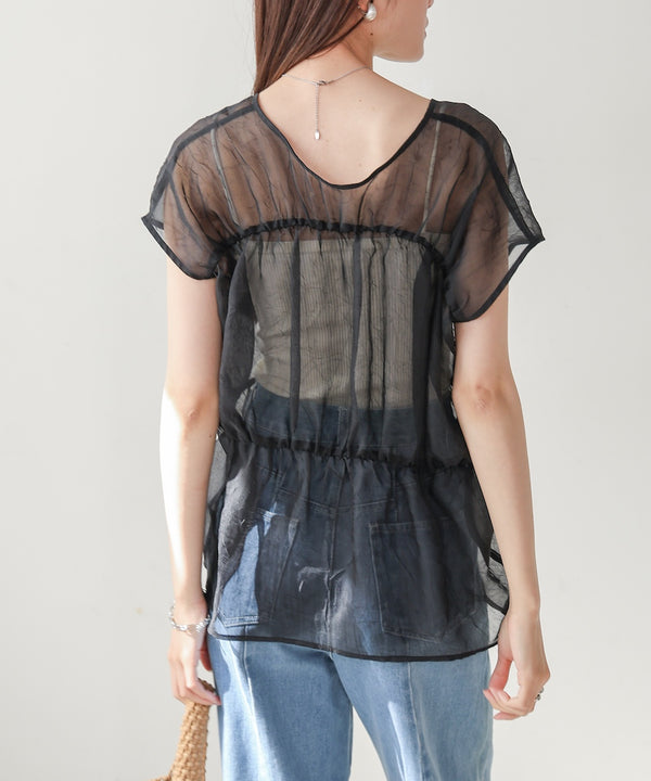 前後２ＷＡＹギャザーブラウス