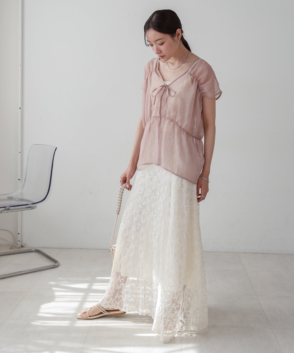 前後２ＷＡＹギャザーブラウス