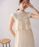 【S・Mサイズ展開】コード刺繍使いキャミワンピース