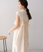 【S・Mサイズ展開】コード刺繍使いキャミワンピース