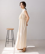 【S・Mサイズ展開】コード刺繍使いキャミワンピース