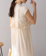 【S・Mサイズ展開】コード刺繍使いキャミワンピース