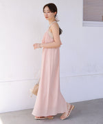 【S・Mサイズ展開】コード刺繍使いキャミワンピース