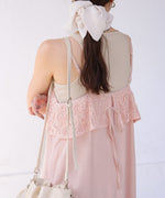 【S・Mサイズ展開】コード刺繍使いキャミワンピース