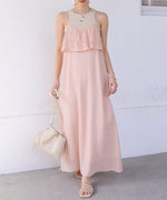 【S・Mサイズ展開】コード刺繍使いキャミワンピース