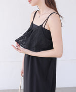 【S・Mサイズ展開】コード刺繍使いキャミワンピース