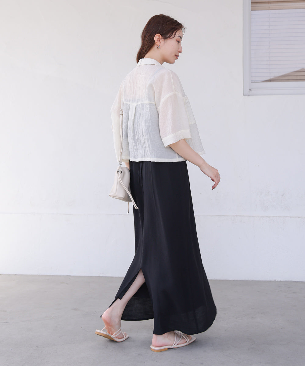 【S・Mサイズ展開】コード刺繍使いキャミワンピース