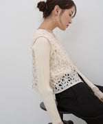 前後２ＷＡＹフラワーレースベスト