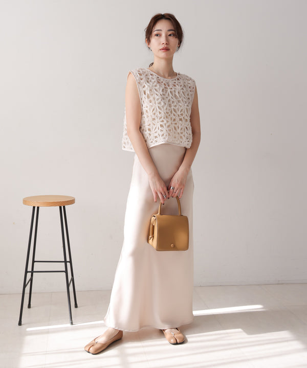 前後２ＷＡＹフラワーレースベスト