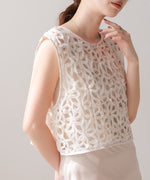 前後２ＷＡＹフラワーレースベスト