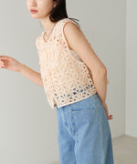 前後２ＷＡＹフラワーレースベスト