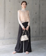 前後２ＷＡＹフラワーレースベスト