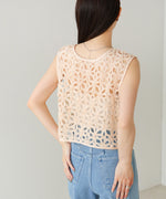 前後２ＷＡＹフラワーレースベスト