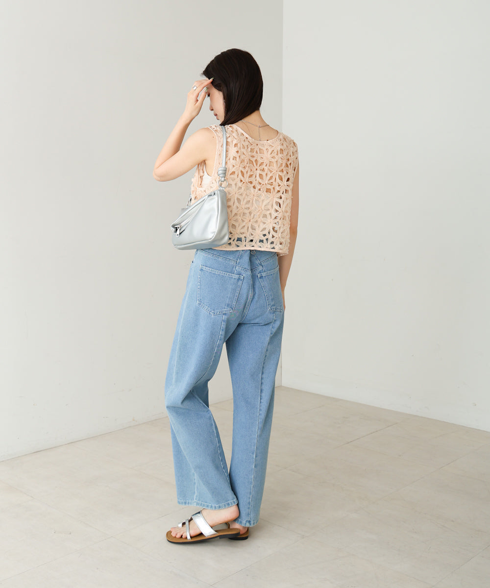 前後２ＷＡＹフラワーレースベスト