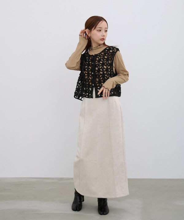 前後２ＷＡＹフラワーレースベスト