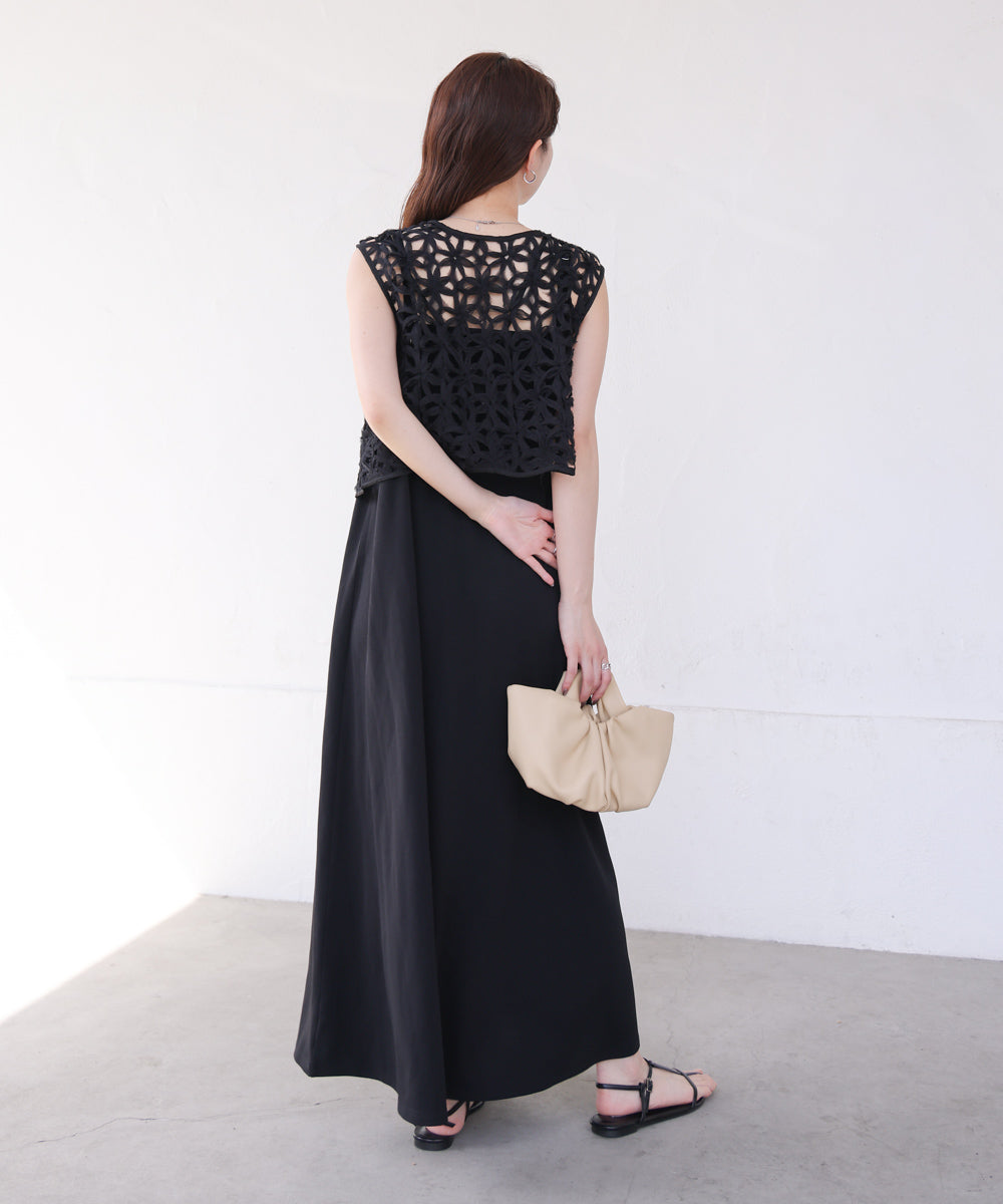 前後２ＷＡＹフラワーレースベスト