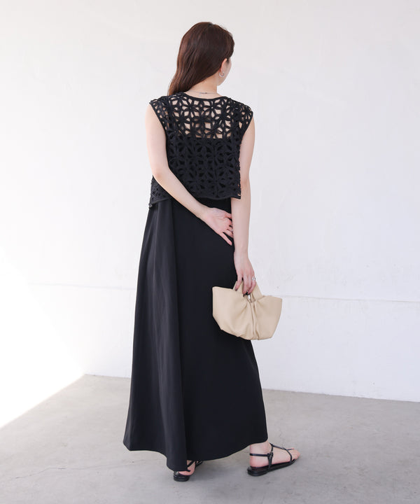 前後２ＷＡＹフラワーレースベスト