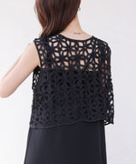 前後２ＷＡＹフラワーレースベスト