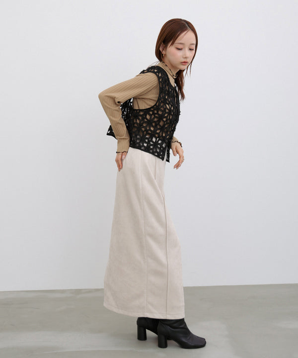 前後２ＷＡＹフラワーレースベスト