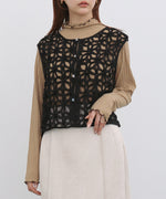 前後２ＷＡＹフラワーレースベスト