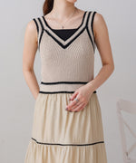 ニットドッキングティアードワンピース