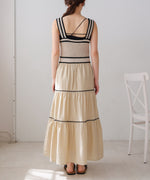 ニットドッキングティアードワンピース