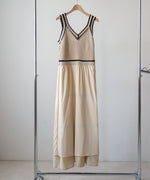 ニットドッキングティアードワンピース