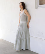 ニットドッキングティアードワンピース