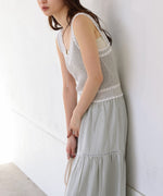 ニットドッキングティアードワンピース