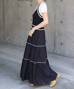 ニットドッキングティアードワンピース