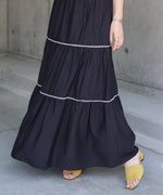 ニットドッキングティアードワンピース